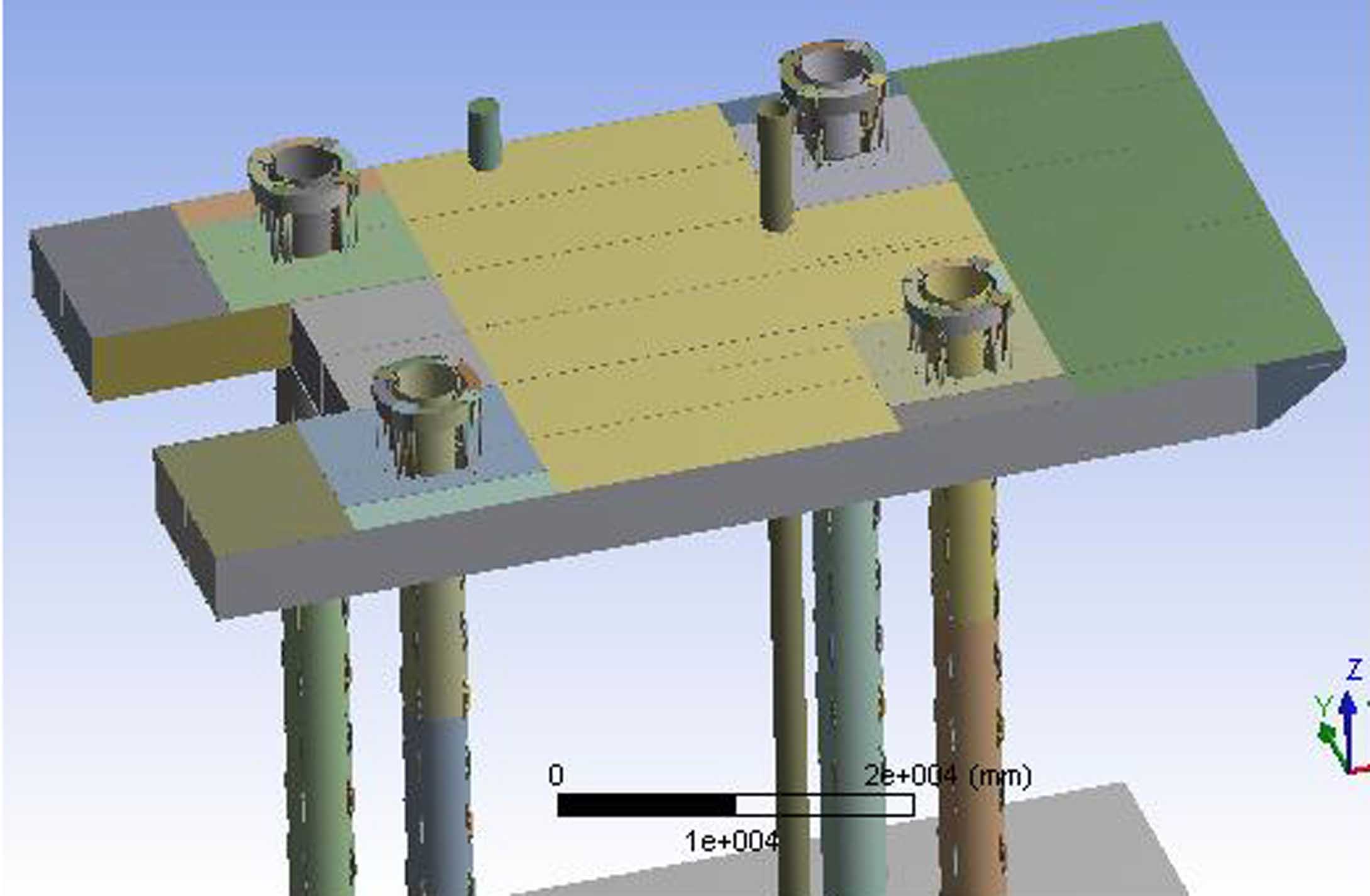 Image of rig modeled in RHINO