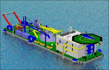 Image of Cable Lay Barge design by Waller Marine