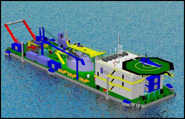 Image of Waller Marine design for Cable Lay Barge