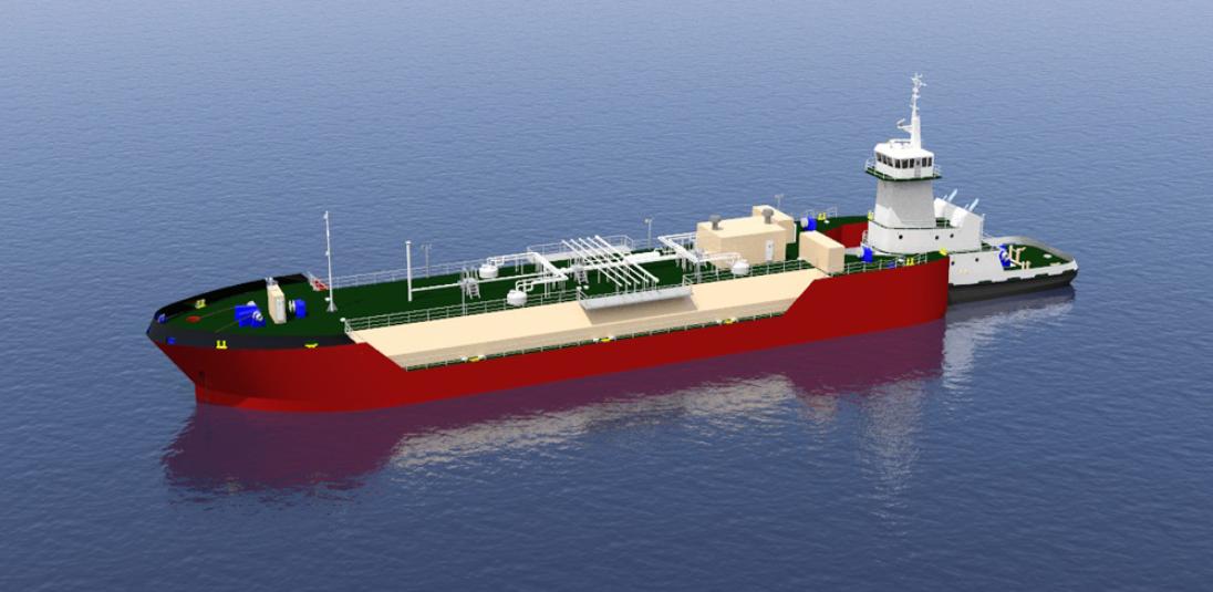 Image of Waller Marine's LNG ATB design