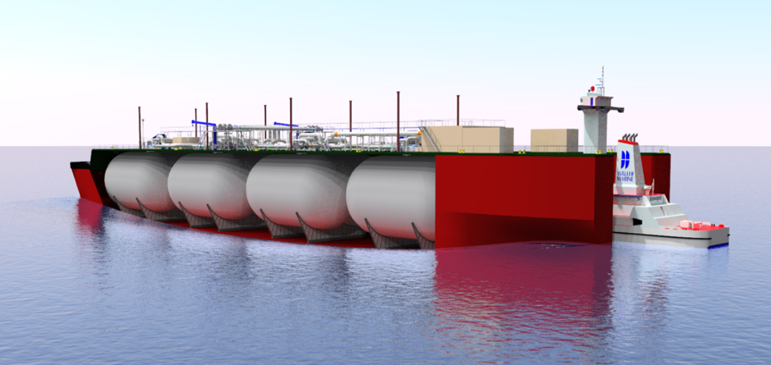 Image of Waller Marine's ATB RV design